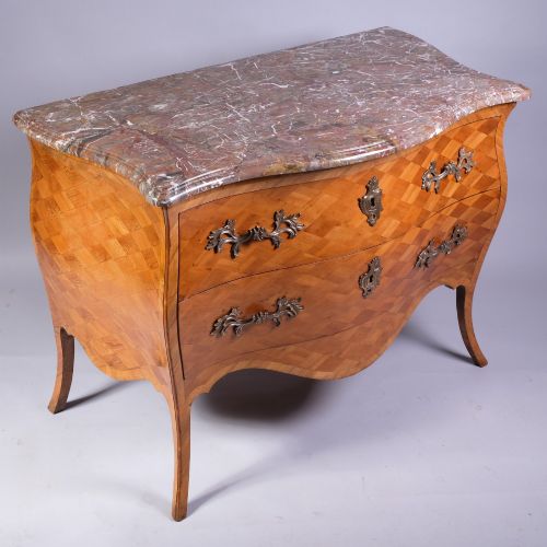EARLY 19TH CENTURY FRENCH MARBLE TOPPED COMMODE - ADDITIONAL PHOTO 1