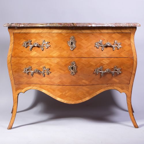 EARLY 19TH CENTURY FRENCH MARBLE TOPPED COMMODE - ADDITIONAL PHOTO 3