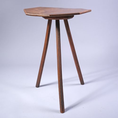 EARLY 19TH CENTURY ASH THREE LEGGED TABLE - ADDITIONAL PHOTO 2