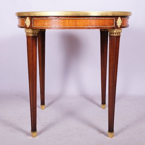 LATE 19TH CENTURY MARBLE TOPPED BOUILLOTTE TABLE