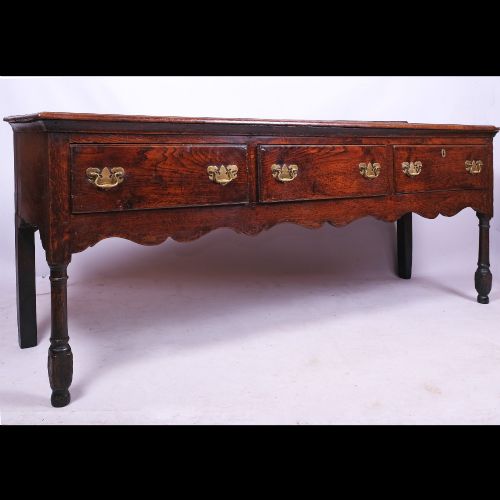 QUEEN ANNE PERIOD OAK DRESSER BASE