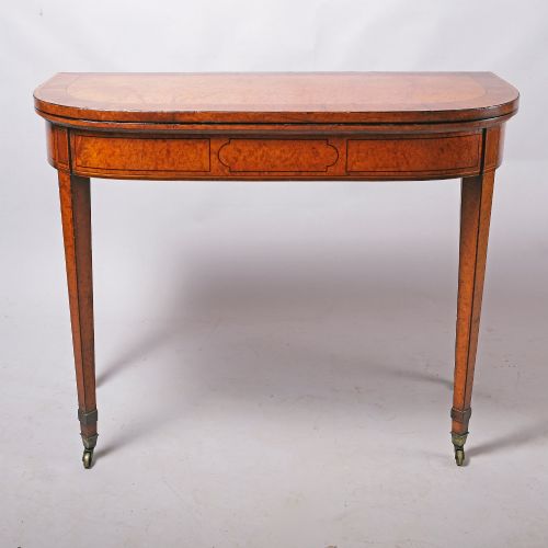 LATE 18TH CENTURY AMBOYNA TEA TABLE - ADDITIONAL PHOTO 3