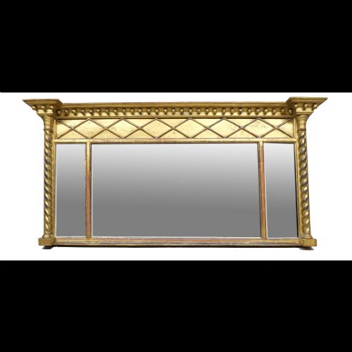 REGENCY OVERMANTLE GILTWOOD MIRROR
