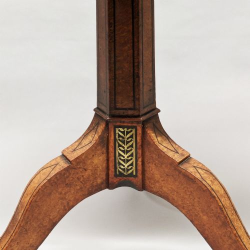 REGENCY PERIOD AMBOYNA EBONY TILT TOP TABLE - ADDITIONAL PHOTO 3
