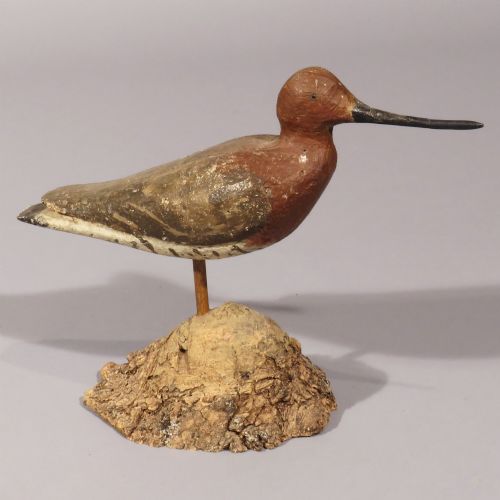 EARLY 20TH CENTURY BLACK TAILED GODWIT DECOY