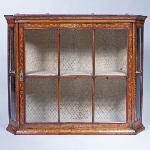 LATE 18TH CENTURY GLAZED WALL CABINET