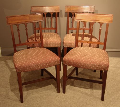 Elegant Set of Four Regency Dining Chairs