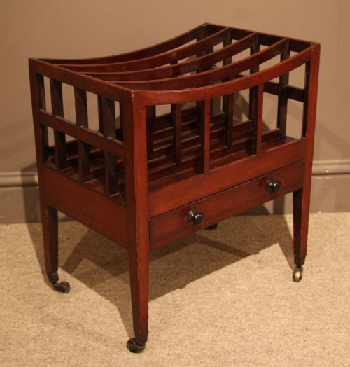 Good George III Mahogany Canterbury, Circa 1800