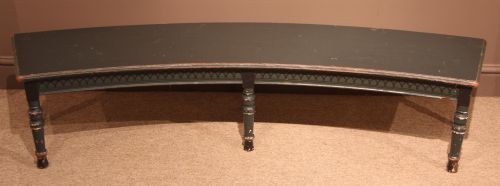 Attractive Painted Curved Window Seat by Marsh, Jones and Cribb, Circa 1870