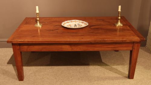 French Country Cherrywood Coffee Table, Circa 1820