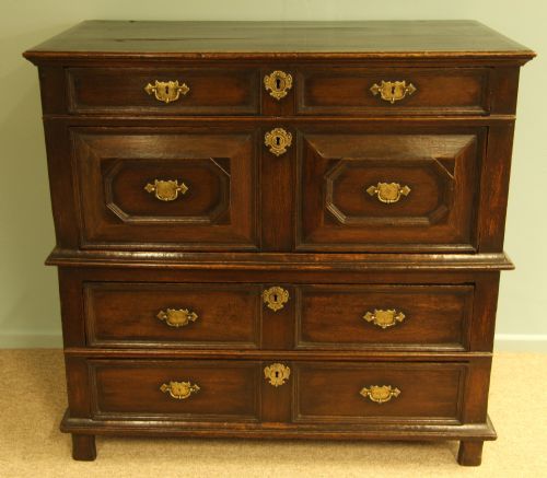 Charles II Oak Chest of Drawers, Circa 1680