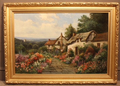 "English Country Garden" Oil Painting by Daniel Sherrin