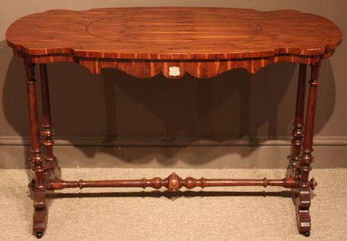 fig 1. Occasional Table Made in 1862 from Yew Wood