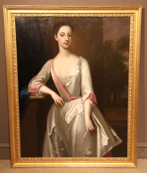 "Portrait of a Lady" Oil Painting, Circles of Charles Jervas