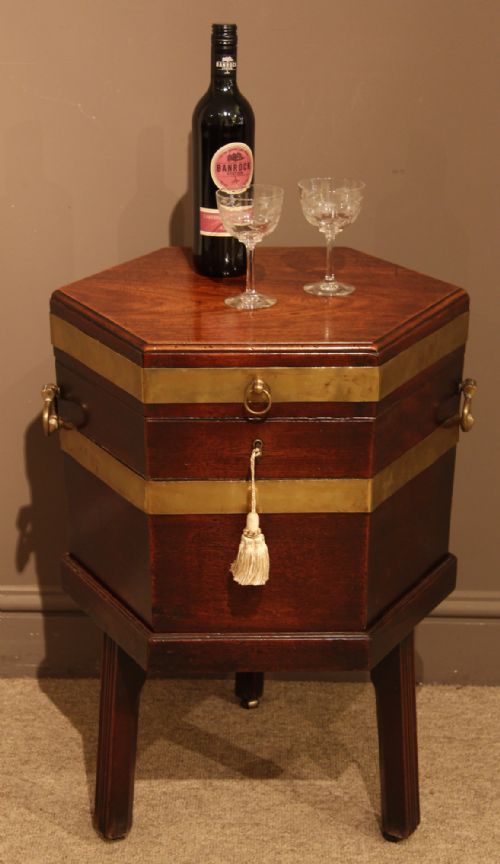 George III Mahogany Octagonal Wine Cooler
