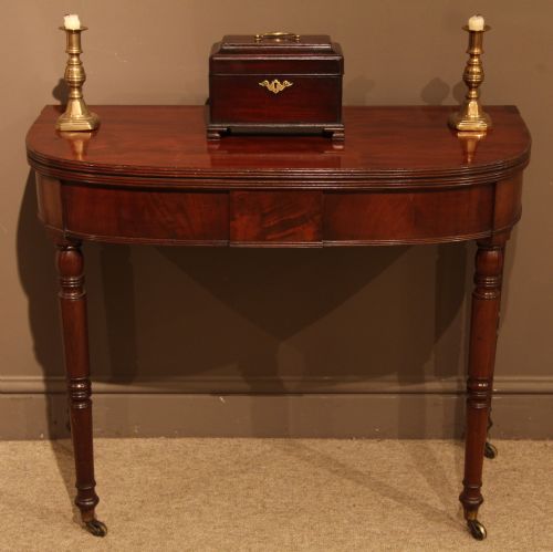 Attractive Regency Period Mahogany Tea Table, Circa 1815