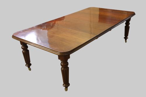 Mahogany Two Leaf Dining Table, Circa 1850