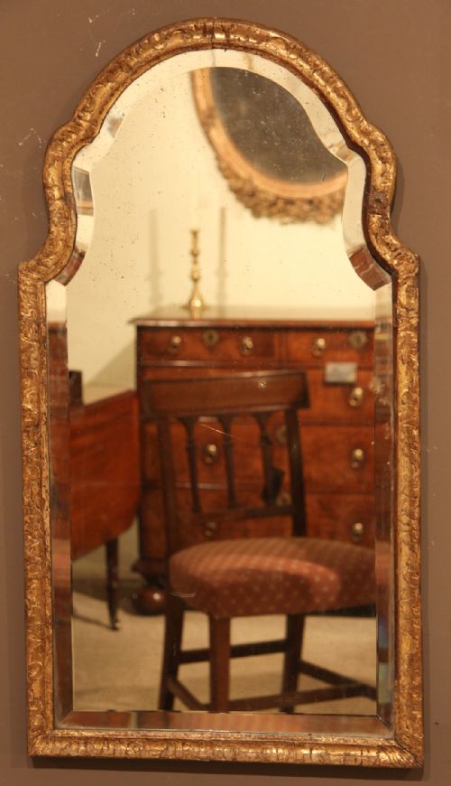 George I Gilt Mirror with Bevelled Glass, Circa 1725
