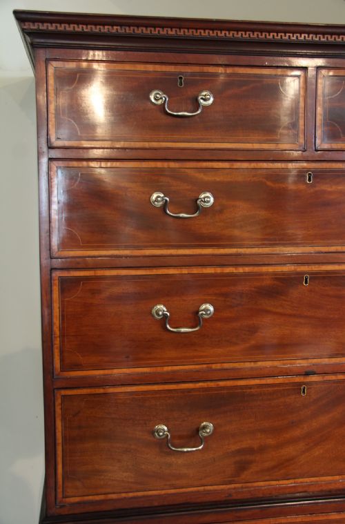 fig 1. Superb Quality Mahogany Chest on Chest by