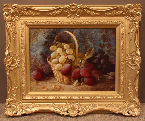 "Grapes and Plums" Oil Painting by Vincent Clare