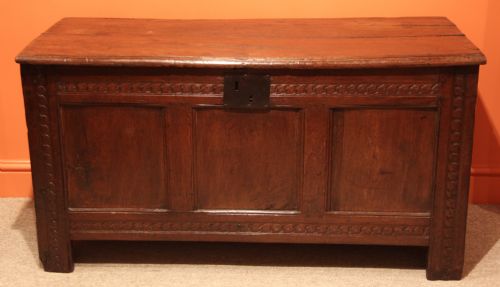 Restoration Period (Charles Ii) 1660 Oak Coffer