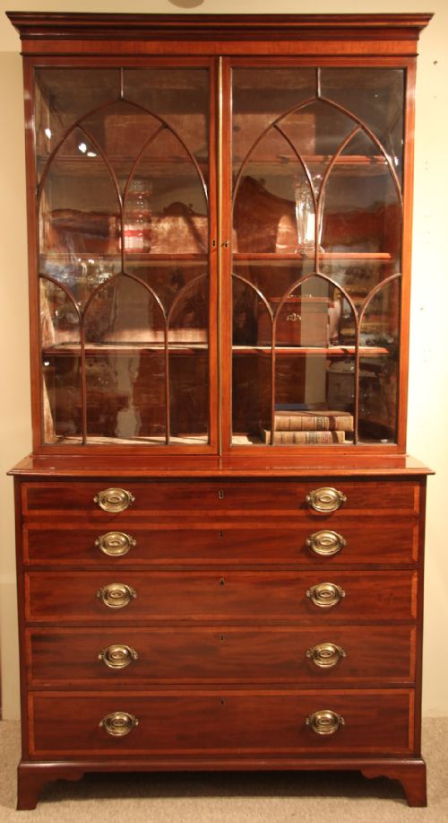 George III Superb Quality Secretaire Bookcase, Circa 1800
