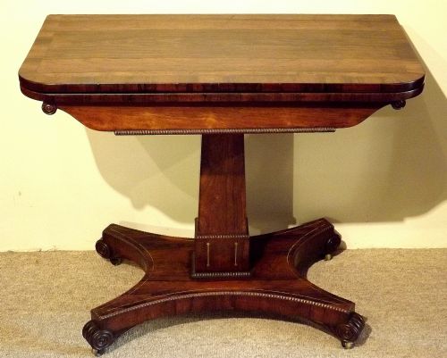 Regency Rosewood Card Table C1830