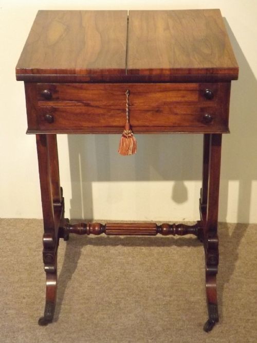 A Fine Quality George IV Goncalo Alves Work Writing Table C1825