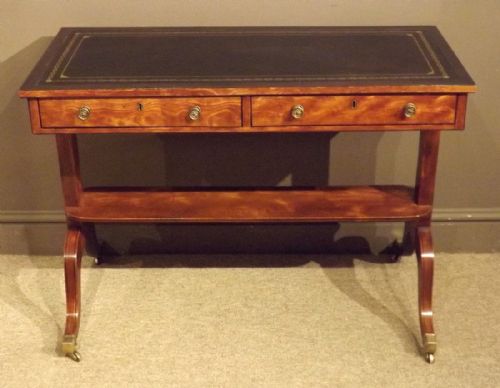 A Good Regency Satinwood Writing Table