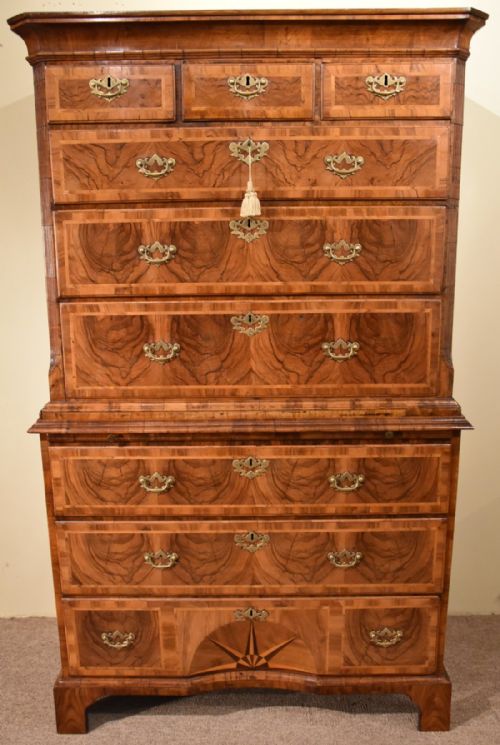 George I Walnut Tallboy