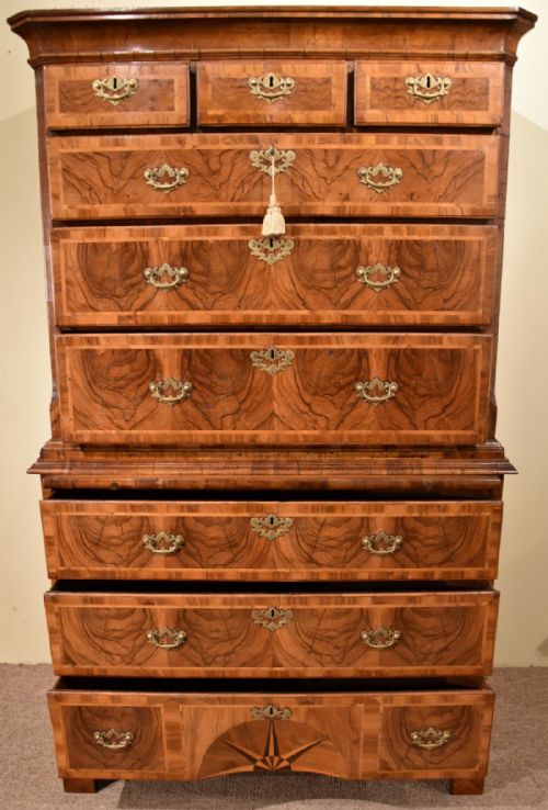 fig 1. George I Walnut Tallboy