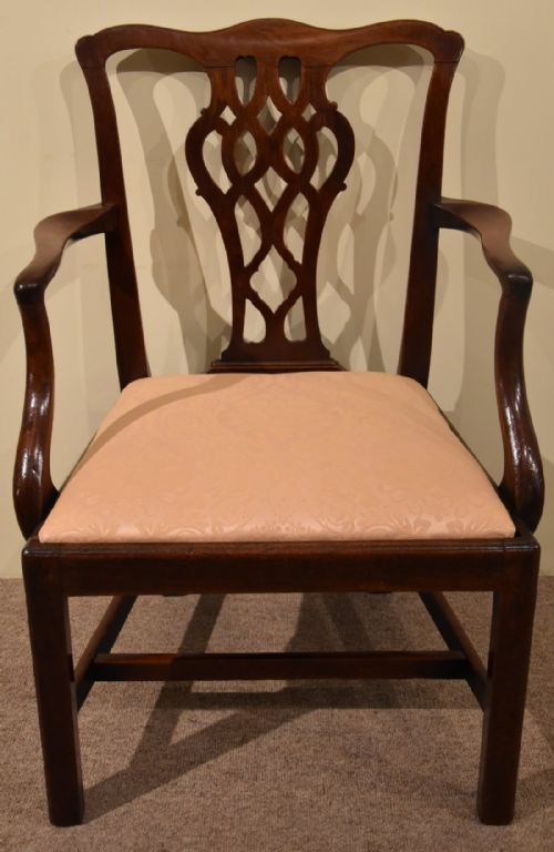 A Chippendale Design Mahogany Armchair