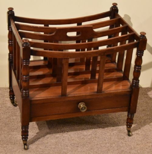 A Regency Mahogany Canterbury