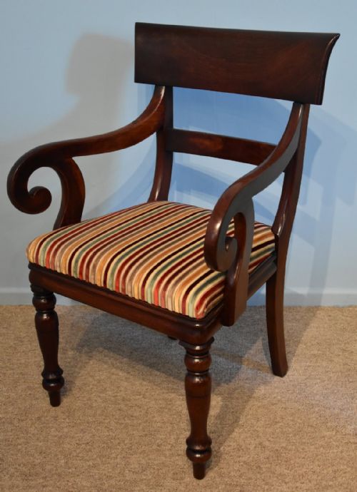 A Large Early Victorian Mahogany Armchair
