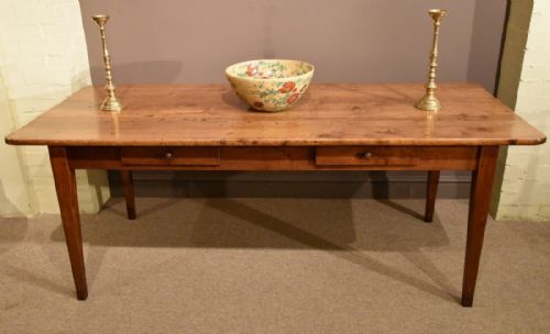 Mid 19th Century Oak Farmhouse French Table