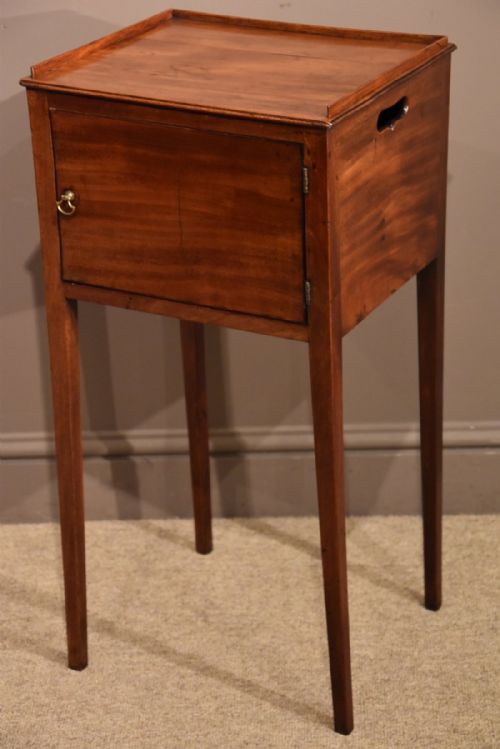 An Elegant George III Mahogany Bedside Cupboard