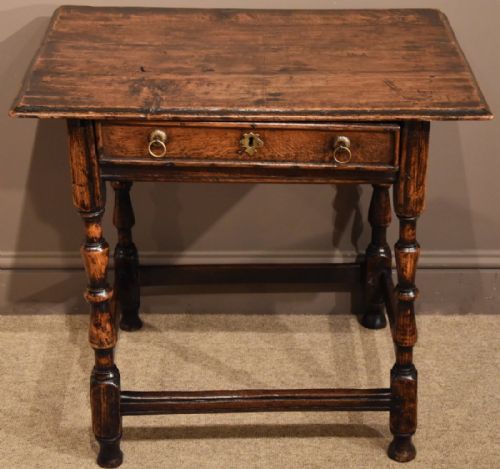 An Early 18th Century Oak and Ash Side Table