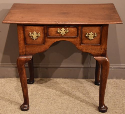 A Good George II Oak Lowboy