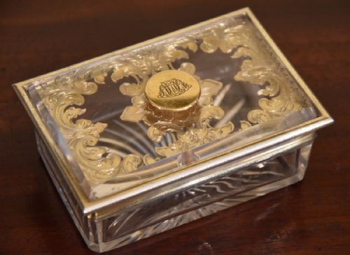 fig 1. Super Set of Four Quality Dressing Table Jars in Silver gilt