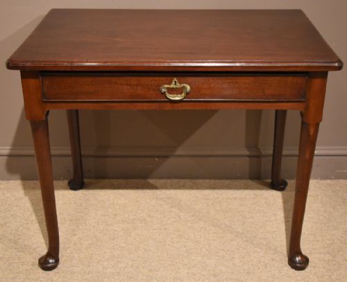 George III Mahogany Pad Foot Side Table