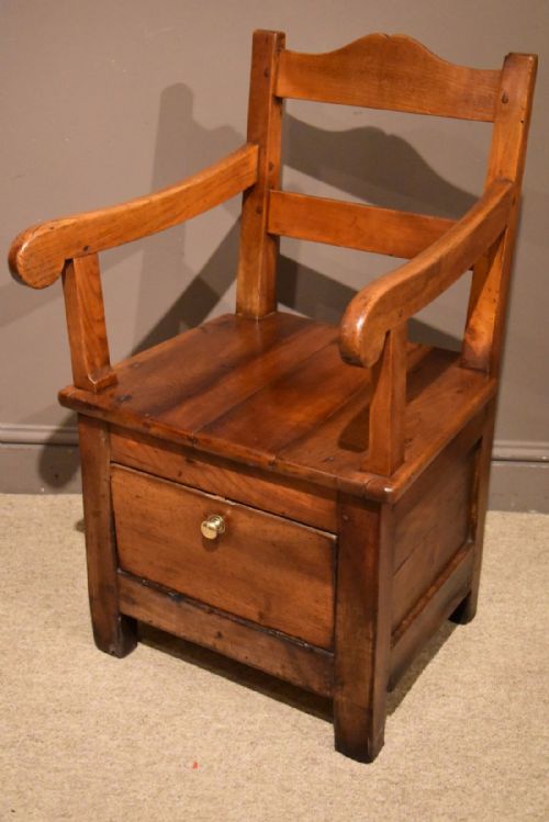 French Cherrywood Lambing Chair 1820