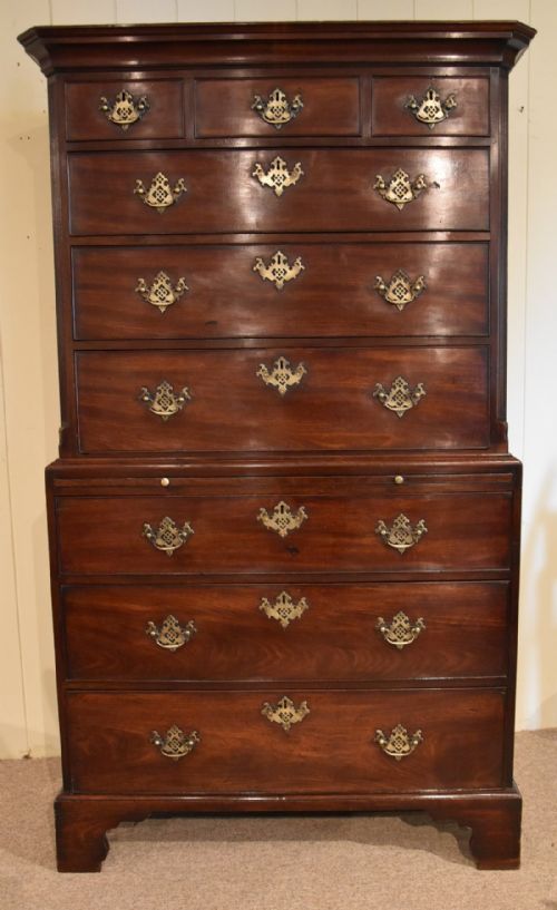 A Good Mid 18th Century Mahogany Tallboy