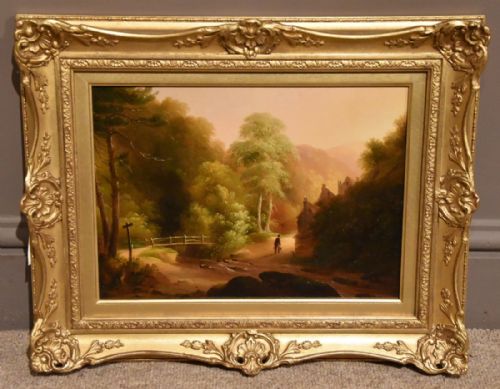 "On the River Lyn, North Devon" Oil by Wallace Tucker