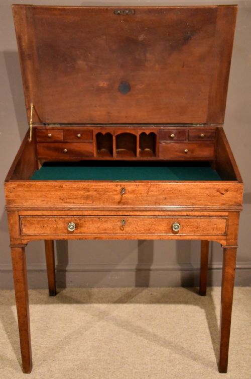 fig 1. A Good Quality Regency Period Mahogany Architects or Clerks Desk or Table
