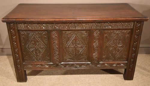 A Lovely Late 17th Century Oak Coffer