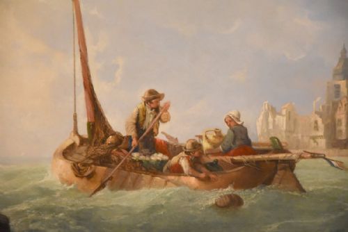 A DUTCH ESTUARY OIL BY ALFRED MONTAGUE - ADDITIONAL PHOTO 2