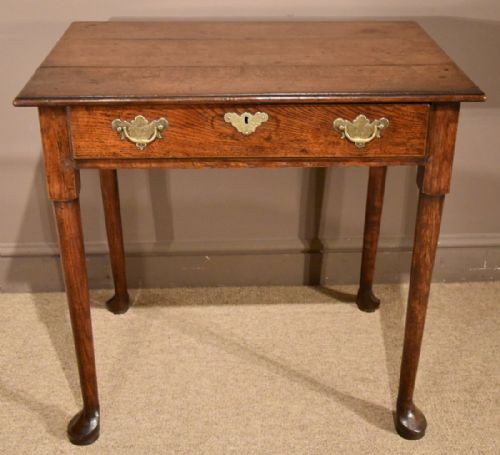 An Elegant George III Oak Side Table