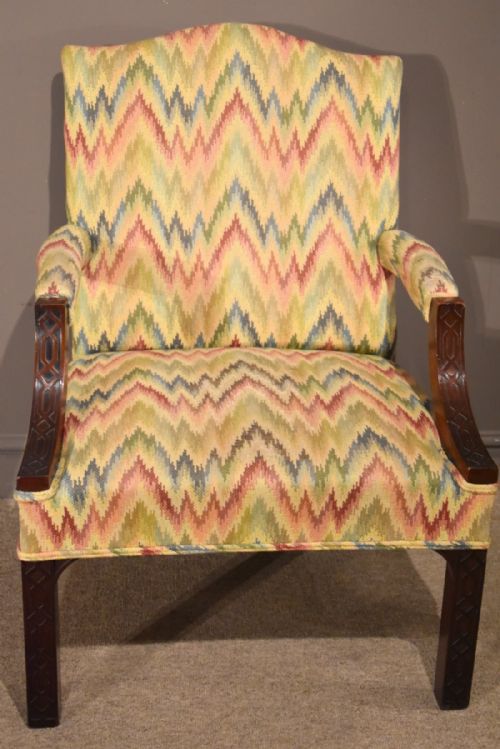  A 1930'S Mahogany Gainsborough Armchair