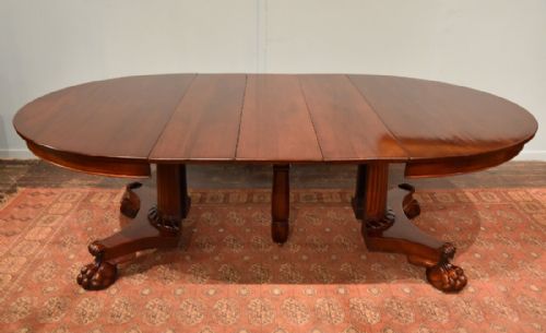 Edwardian Extending Mahogany Circular Dining Table
