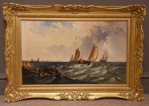 "Coastal Shipping in a Swell" by Arthur Joseph Meadows